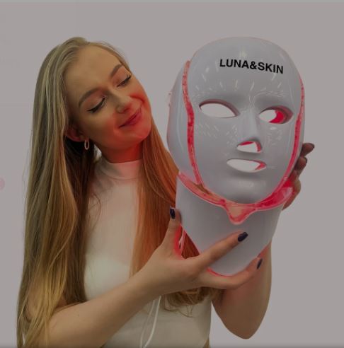 LUNA&SKIN RegenMask™ LED & Microcurrent Mask for Lifting Jowls, Cheeks, and Lower Face