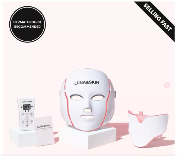 LUNA&SKIN RegenMask™ LED & Microcurrent Mask for Lifting Jowls, Cheeks, and Lower Face